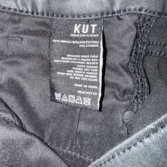 Kut from the Kloth Donna Coated High Waist Ankle Skinny Jeans Size 12 - Picture 9 of 9